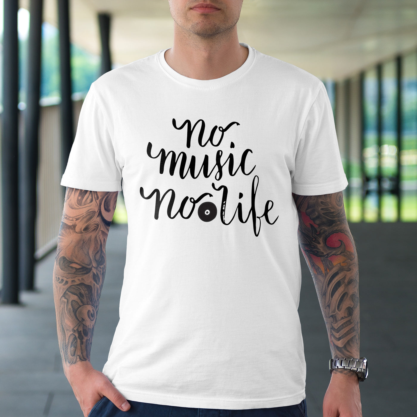 No Music No Life Quote T-shirt