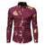 Golden Rose Print Floral Men's Shirt