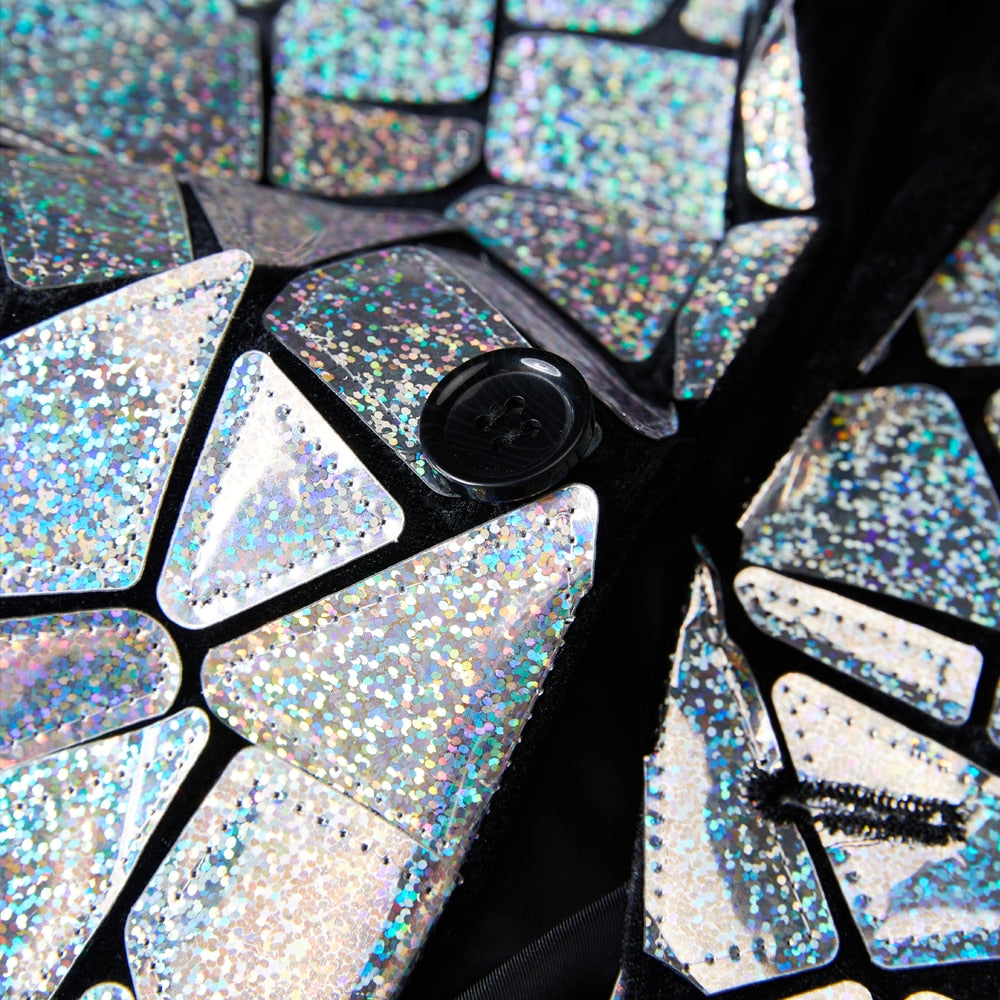 Laser Irregular Sequin Blazer
