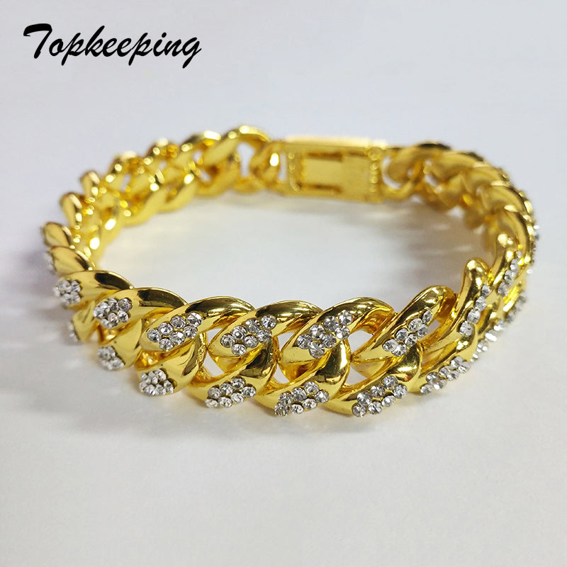 Rhinestone DJ Style Bracelet