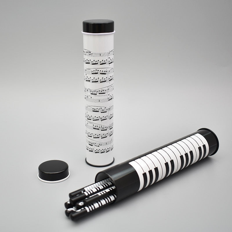 Piano Key Metal Stand Pen Holder