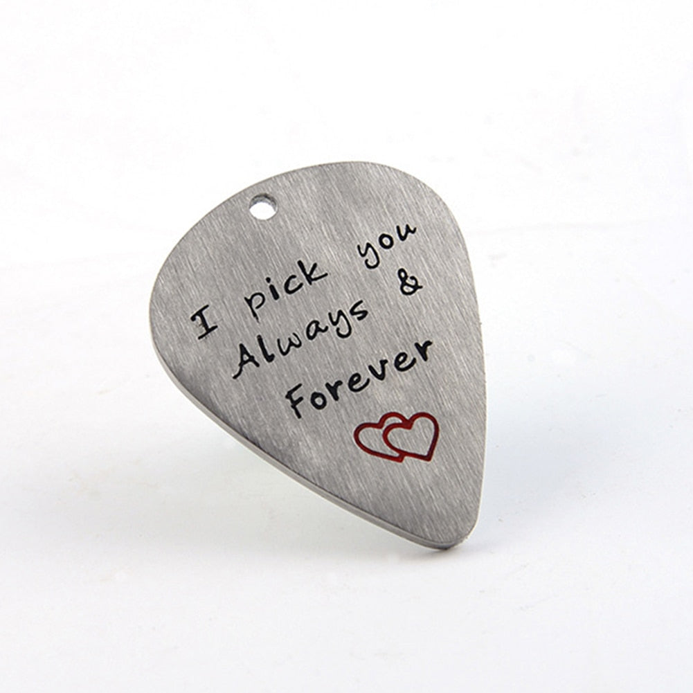 Free - Love Guitar Pick Pendant