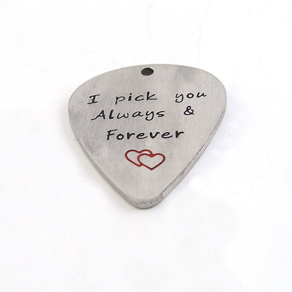 Free - Love Guitar Pick Pendant