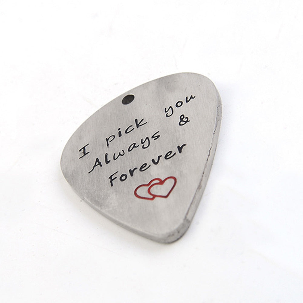 Free - Love Guitar Pick Pendant