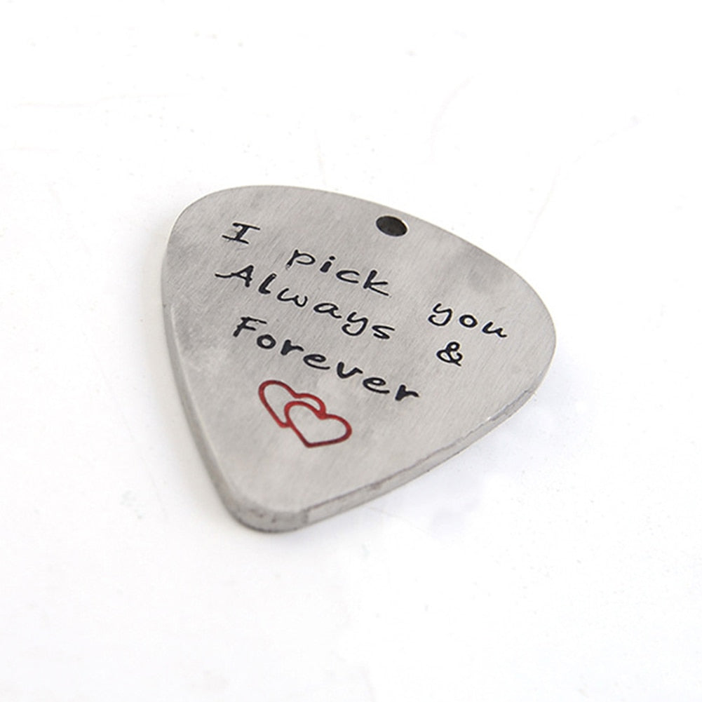 Free - Love Guitar Pick Pendant