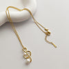 Pearl Music Treble Clef Necklace