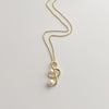 Pearl Music Treble Clef Necklace