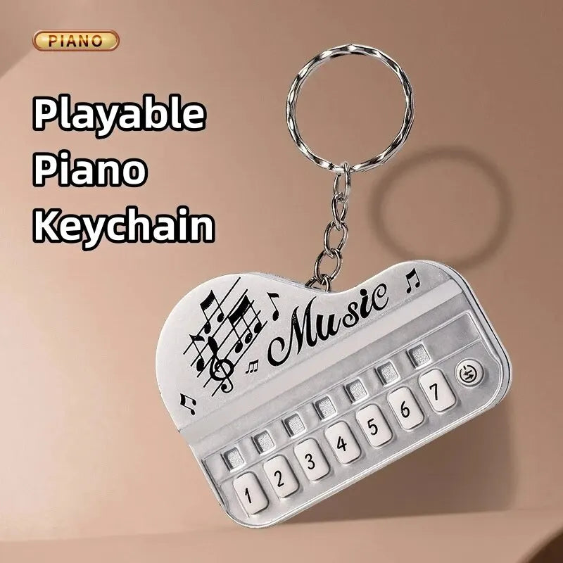 Mini Electronic Piano Keychain Toy