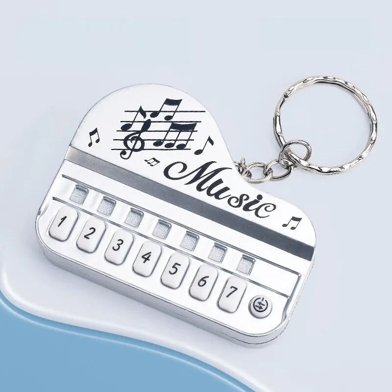 Mini Electronic Piano Keychain Toy