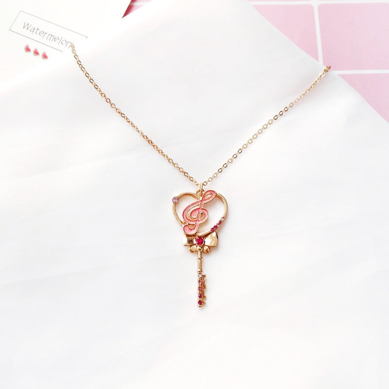 Heart Music Note Bow Earrings