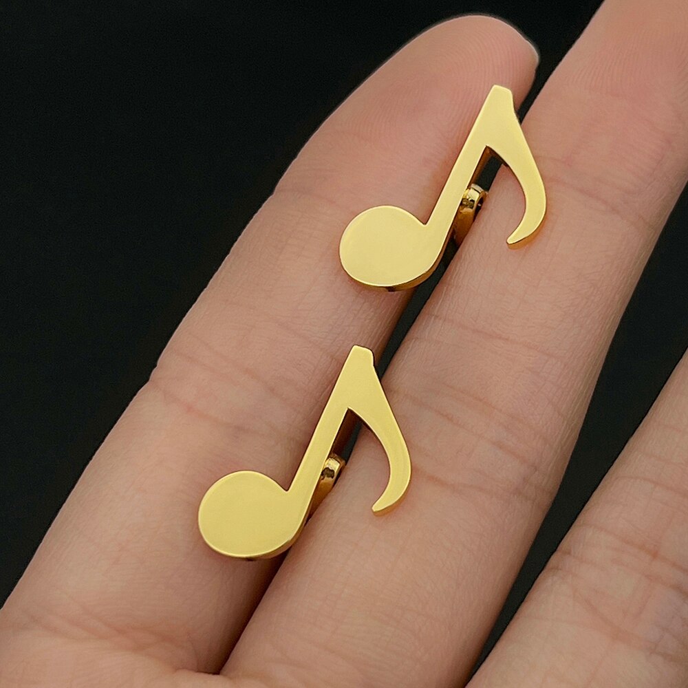 Minimalist Music Note Cufflinks