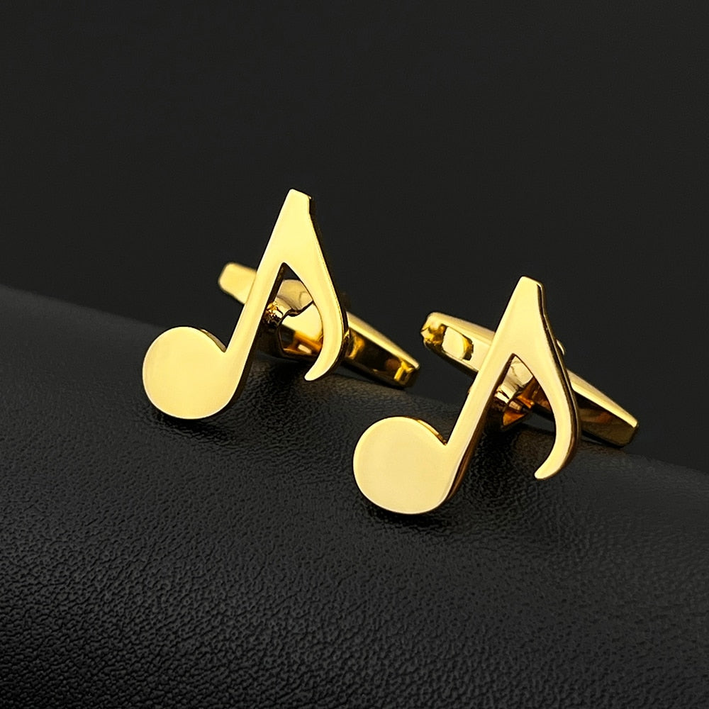 Minimalist Music Note Cufflinks