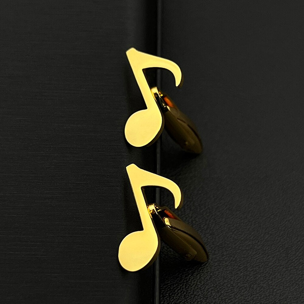 Minimalist Music Note Cufflinks