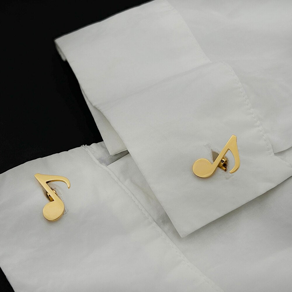 Minimalist Music Note Cufflinks