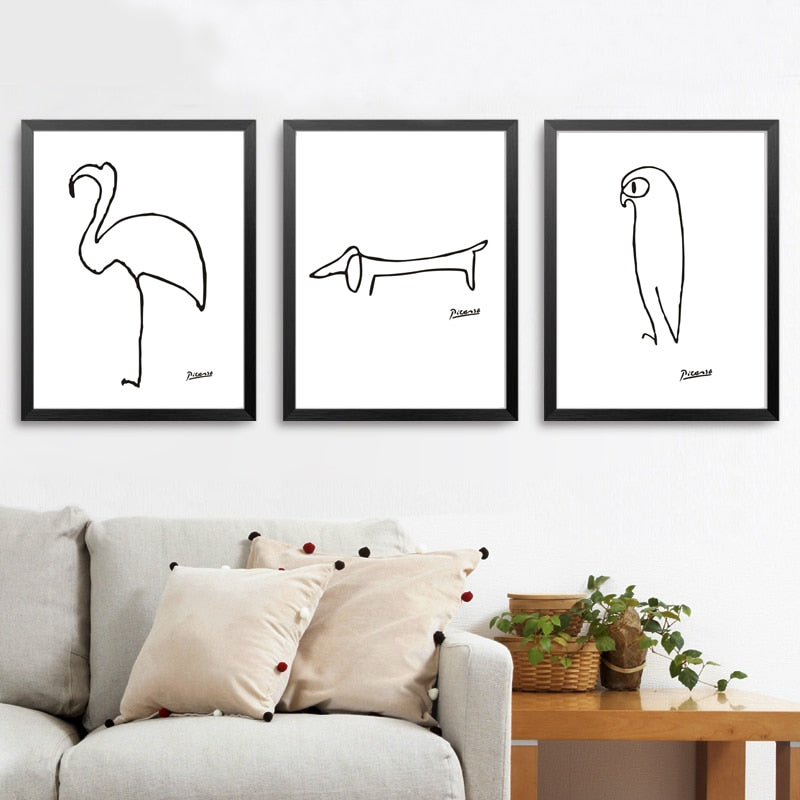 Minimalist Pablo Picasso Abstract Wall Art