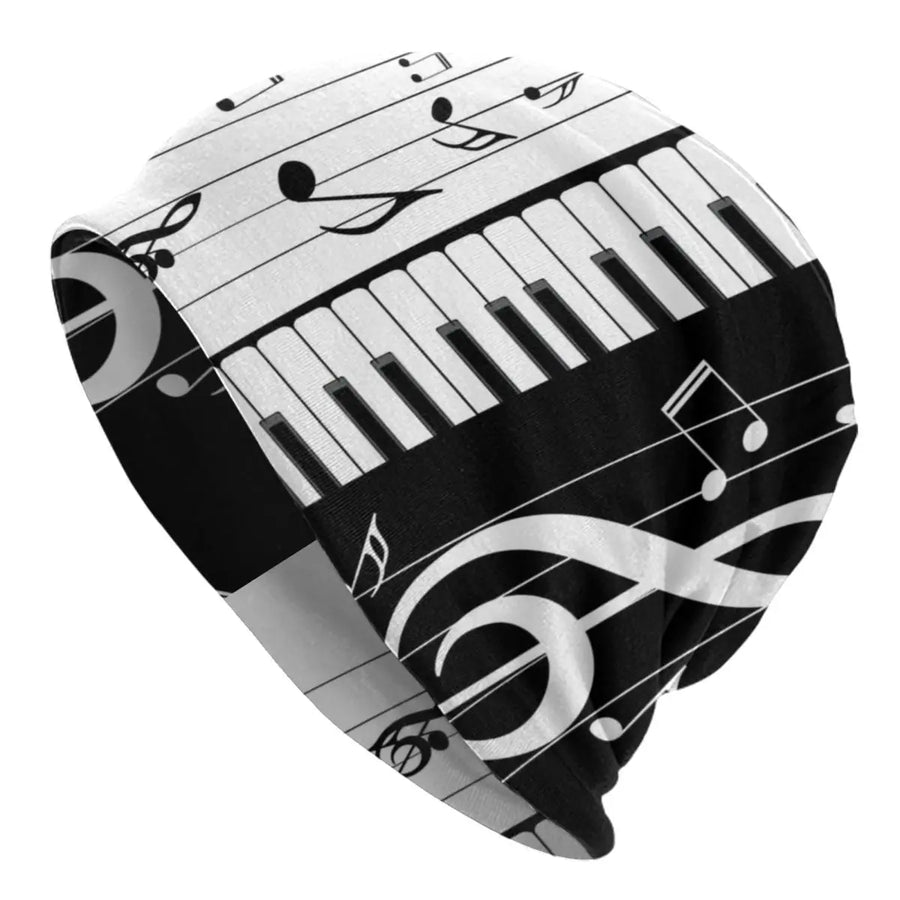 Classic Piano Music Clef Beanie