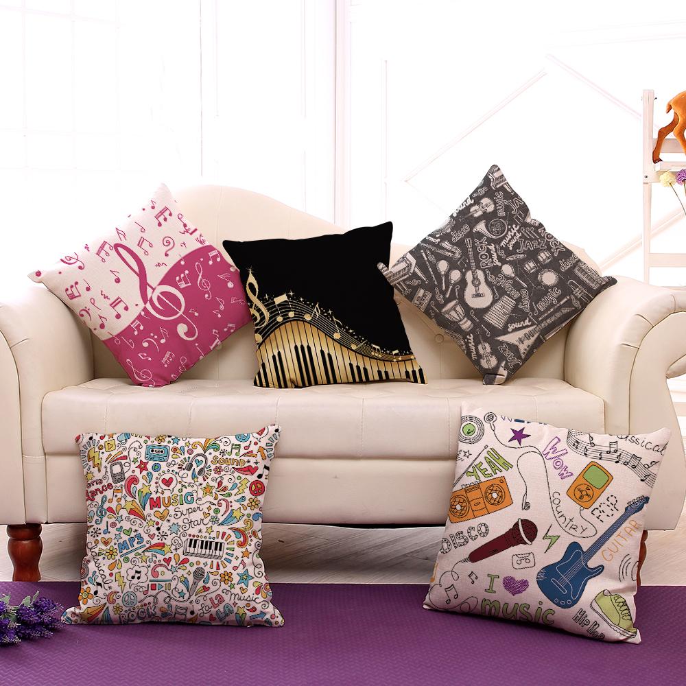 Free - Fashionable Music Note Pillowcase