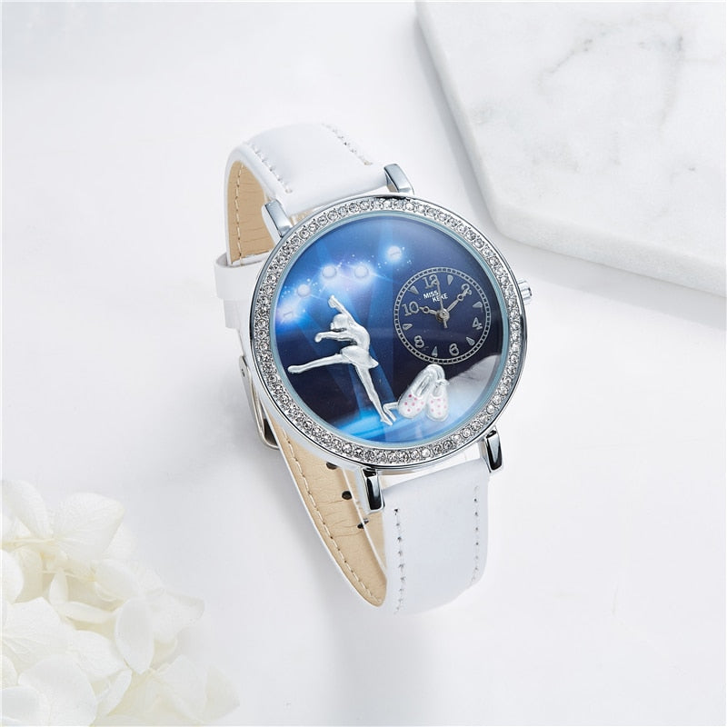 Silver Ballet Girl Watch