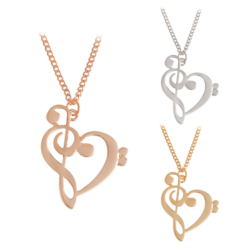 Free - Music Note Heart Necklace - Artistic Pod Review
