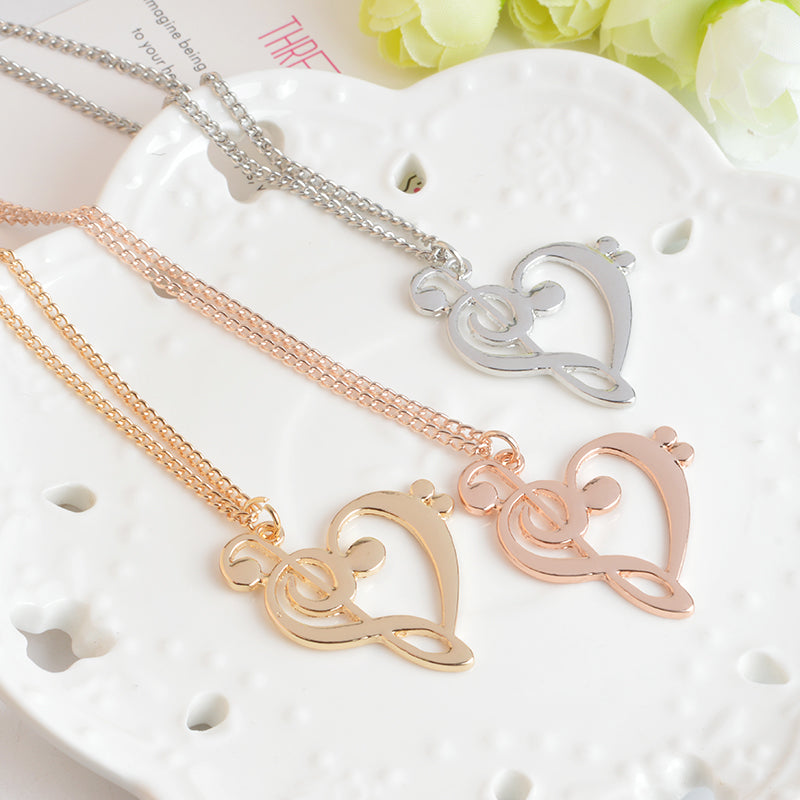 Free - Music Note Heart Necklace - Artistic Pod Review