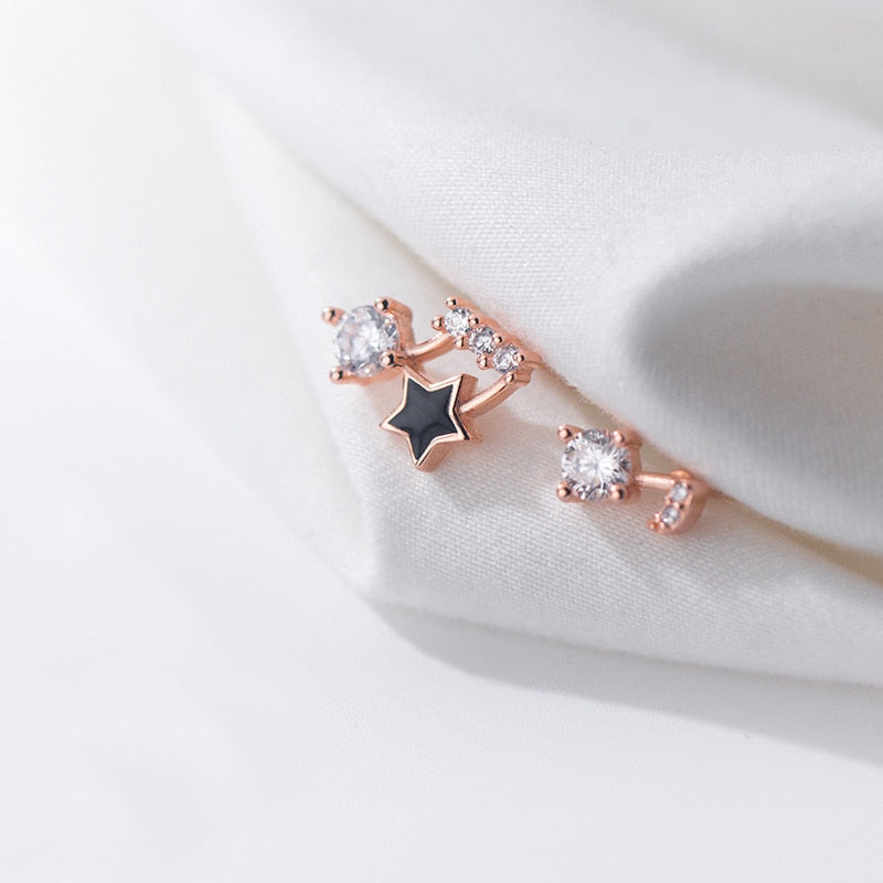 Music Notes Star Shaped Earrings