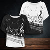 Piano Music  Batwing T-Shirt
