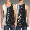 Piano And Music Notes Men's Tank Top