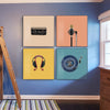 Modern Color Music Elements Wall Art