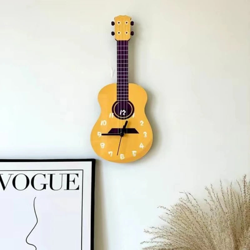 Classic Guitar Decorative Clock