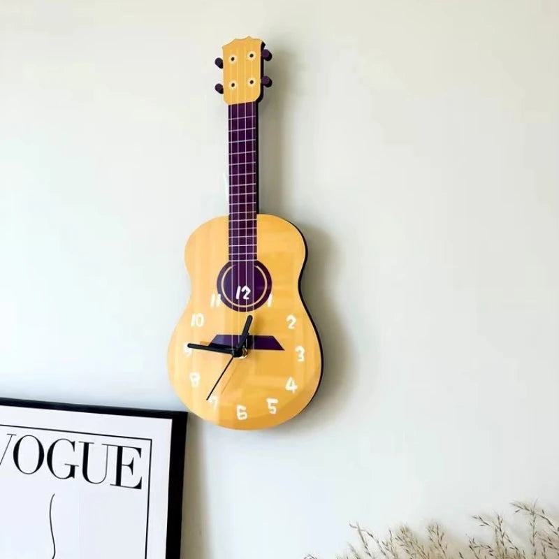 Classic Guitar Decorative Clock