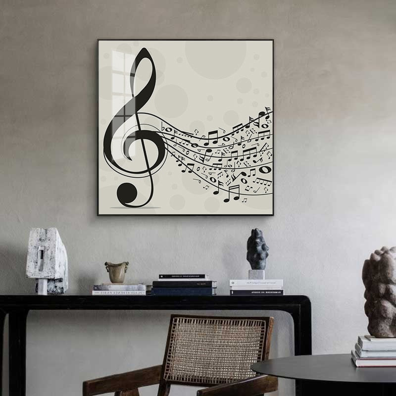 Saxophone Music Notes Canvas Wall Art