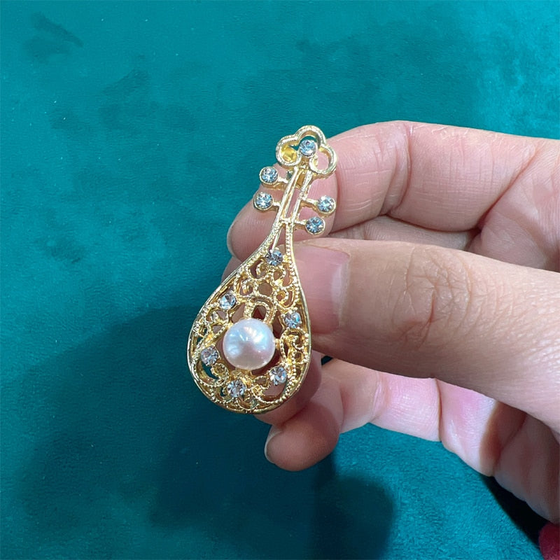 Musical Instrument Brooch