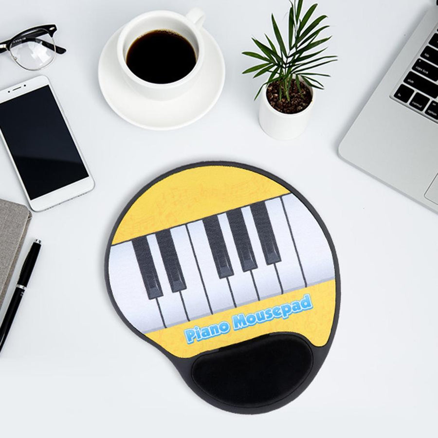 Piano Keys Yellow Mouse Pad
