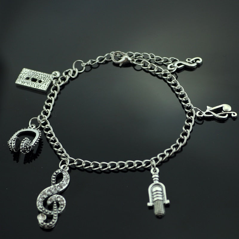 Retro Music Charms Bracelet