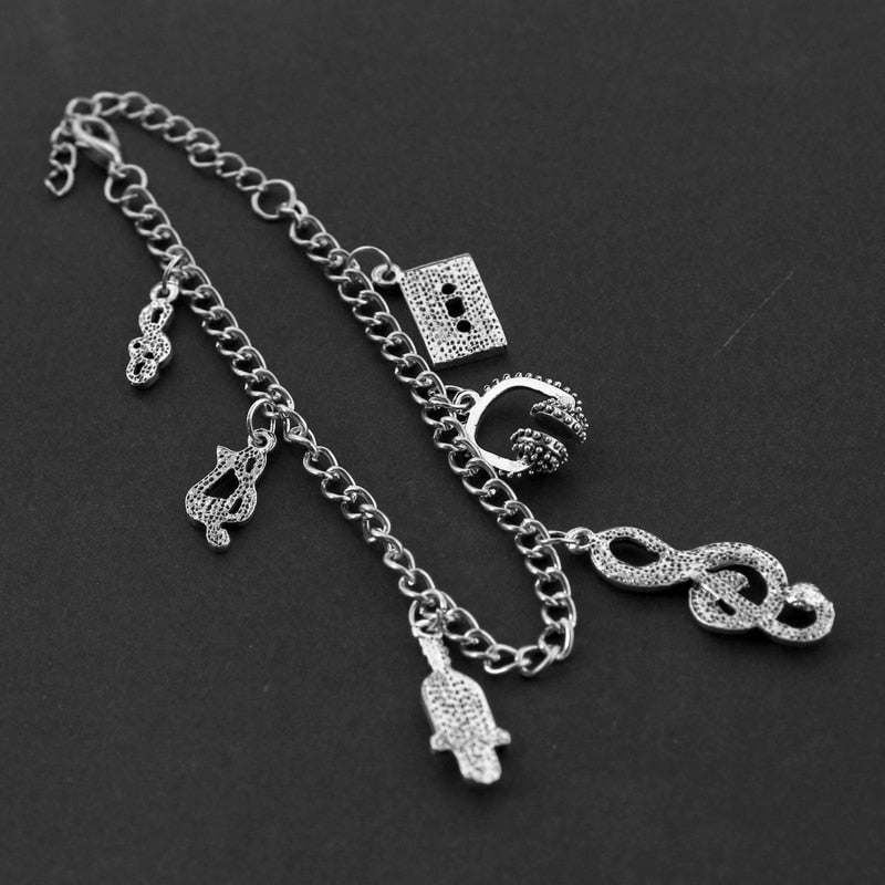 Retro Music Charms Bracelet