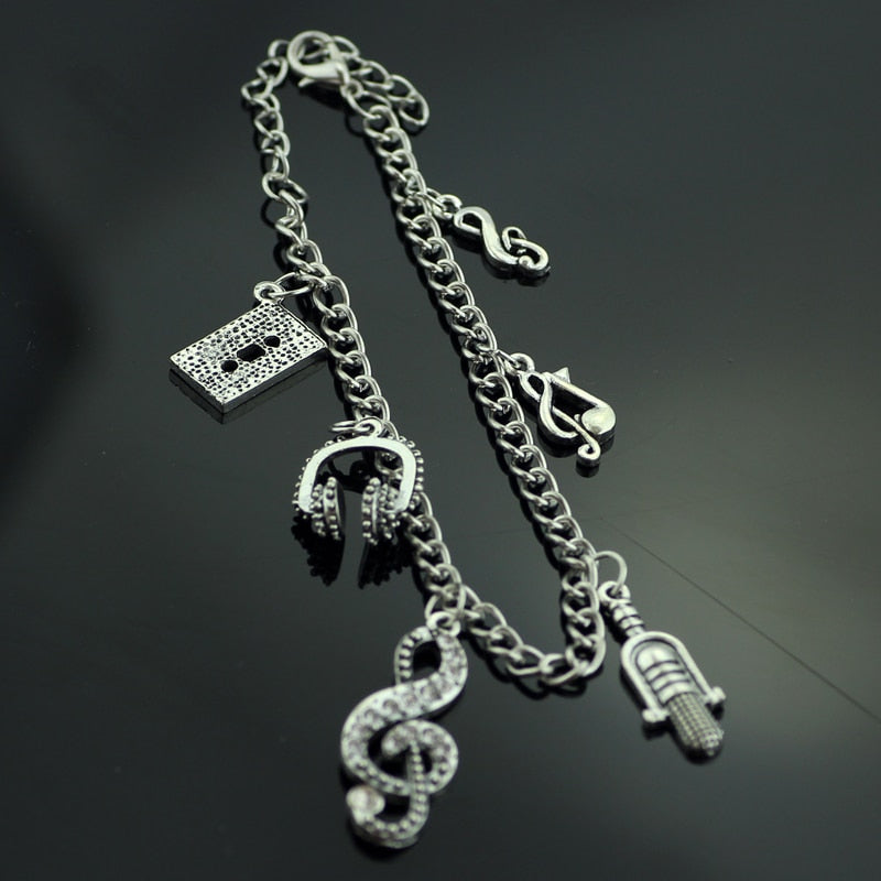 Retro Music Charms Bracelet