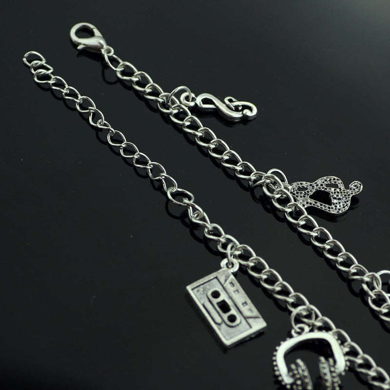 Retro Music Charms Bracelet
