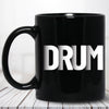Drum Word Black Mug