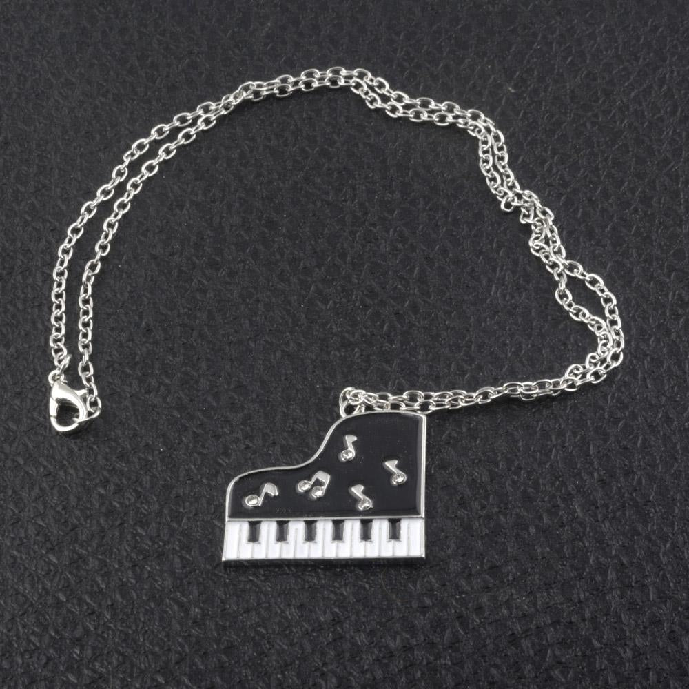 Piano Pendant Necklace