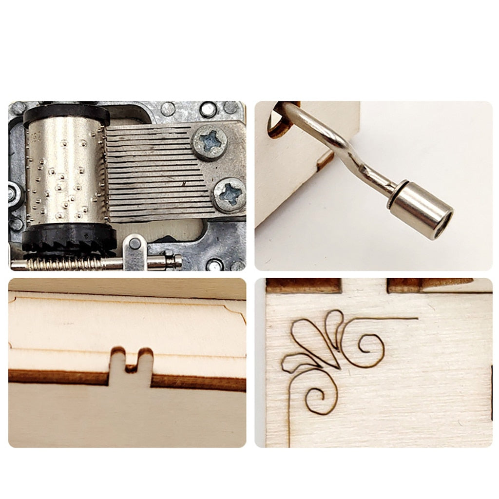 DIY Wooden Piano Music Box Puzzle