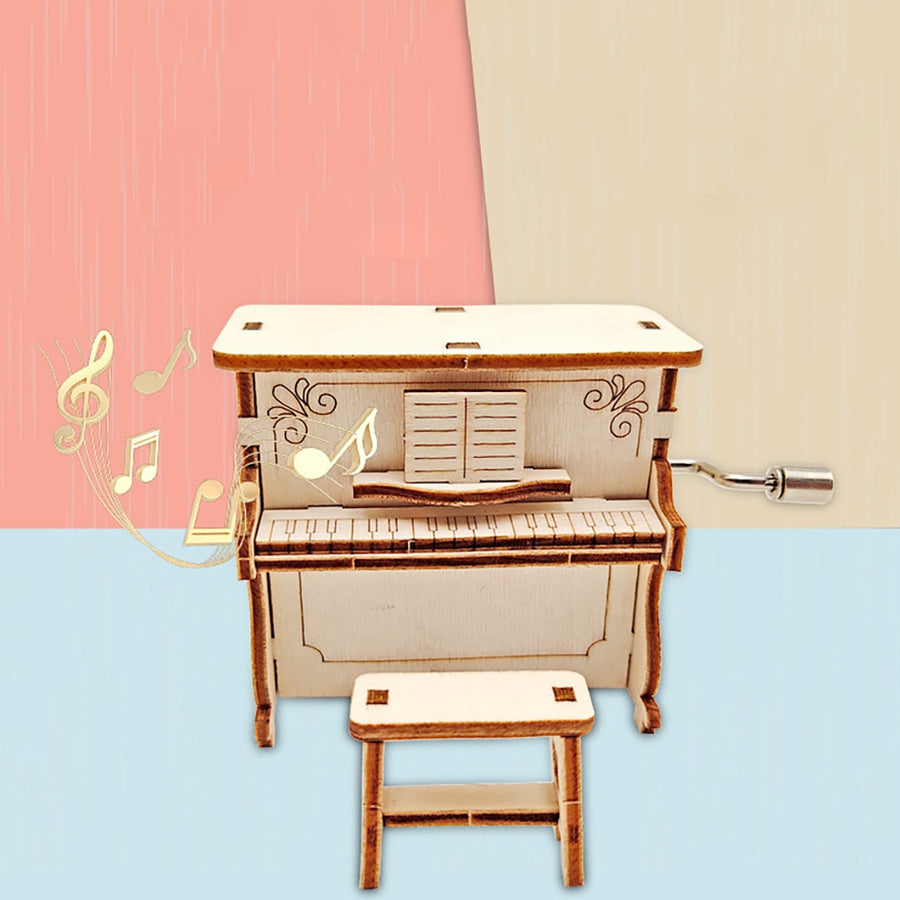DIY Wooden Piano Music Box Puzzle