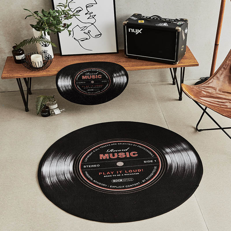 Retro Black Record Carpet