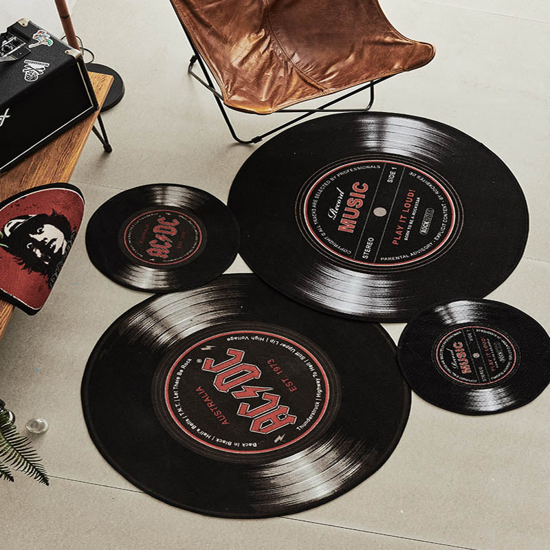 Retro Black Record Carpet