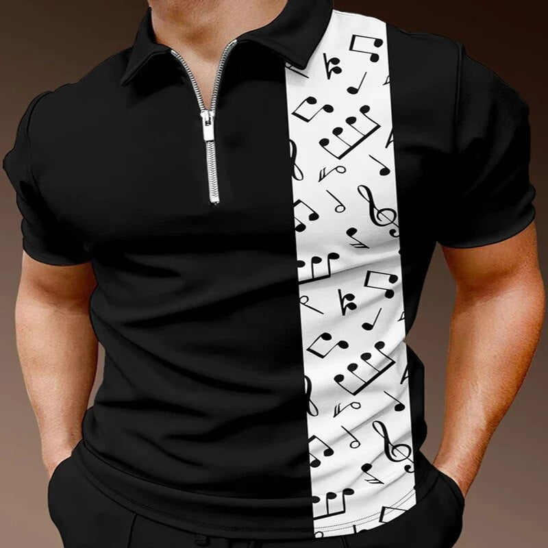 Music Note Short Sleeve Shirt