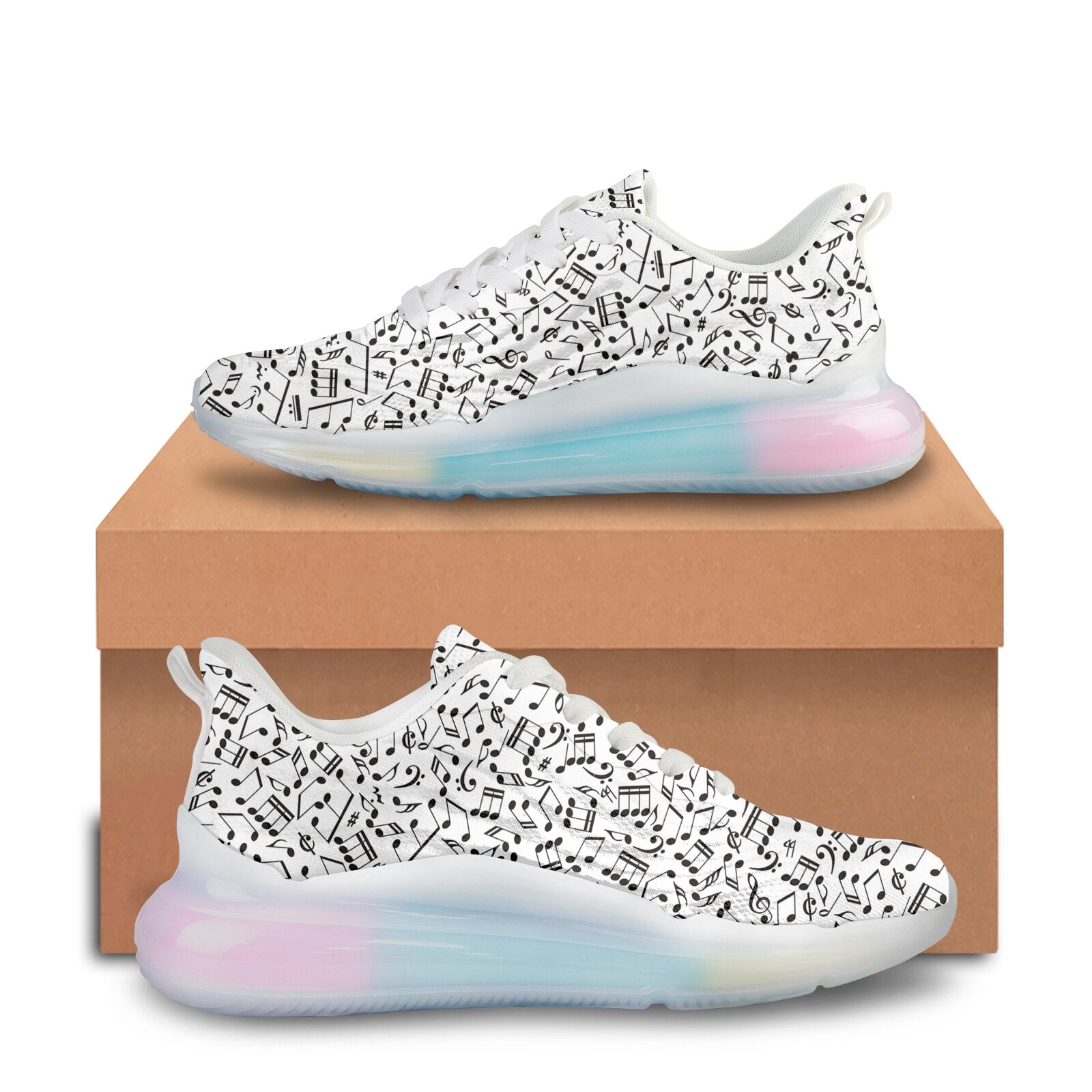 Music Note Air Mesh Sneakers