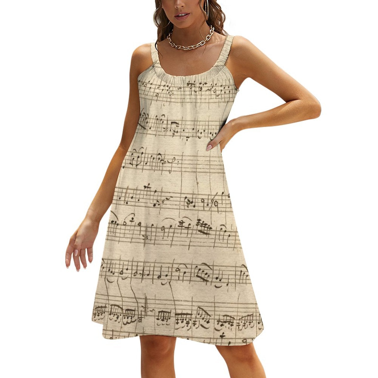 Music Notes One-Piece Dress