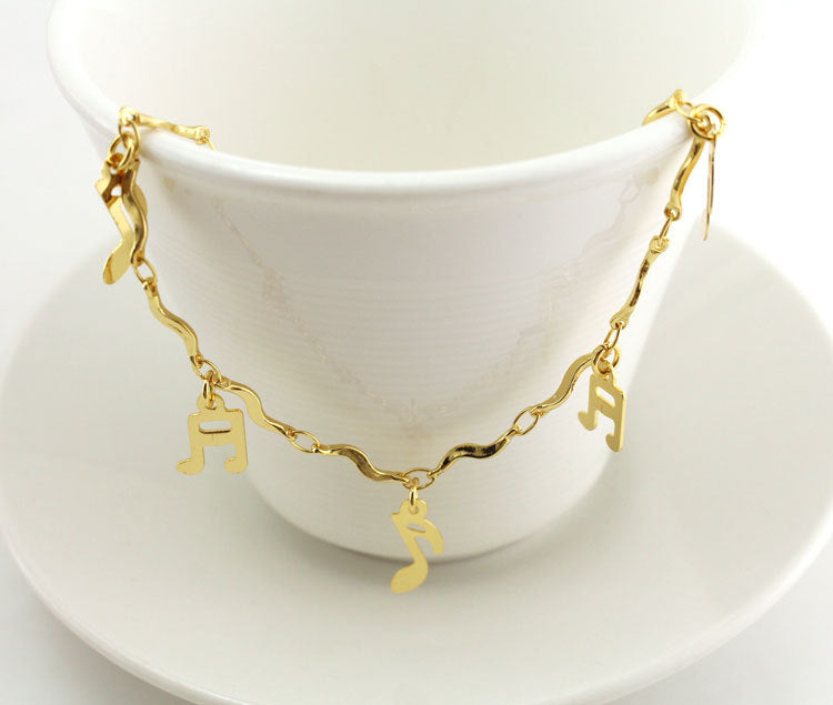 Music Note Anklet