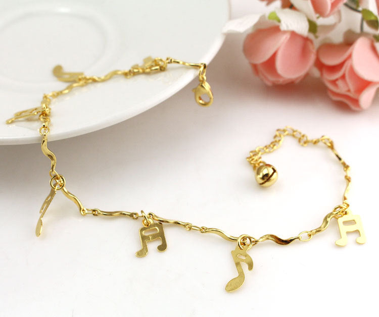 Music Note Anklet