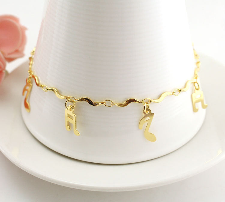 Music Note Anklet