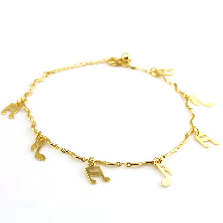 Music Note Anklet